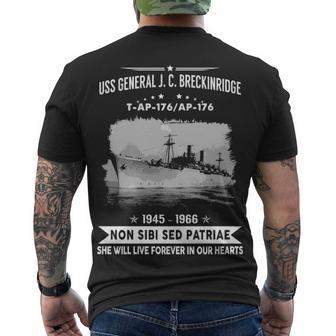 Uss General J C Breckinridge T Ap 176 Ap Men's Crewneck Short Sleeve Back Print T-shirt - Monsterry AU
