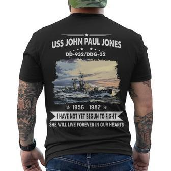 Uss John Paul Jones Ddg V3 Men's Crewneck Short Sleeve Back Print T-shirt - Monsterry AU