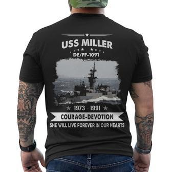 Uss Miller Ff Men's Crewneck Short Sleeve Back Print T-shirt - Monsterry DE