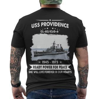 Uss Providence Clg Men's Crewneck Short Sleeve Back Print T-shirt - Monsterry CA