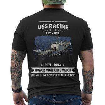 Uss Racine Lst Men's Crewneck Short Sleeve Back Print T-shirt - Monsterry