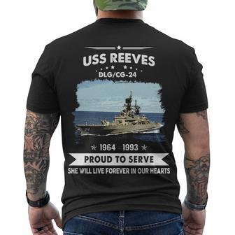 Uss Reeves Cg 24 Dlg Men's Crewneck Short Sleeve Back Print T-shirt - Monsterry