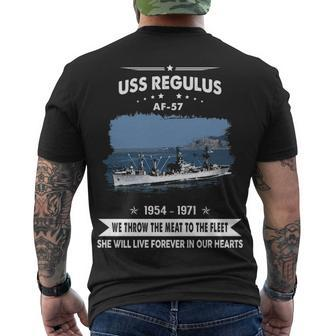 Uss Regulus Af Men's Crewneck Short Sleeve Back Print T-shirt - Monsterry AU