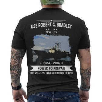 Uss Robert G Bradley Ffg V2 Men's Crewneck Short Sleeve Back Print T-shirt - Monsterry CA