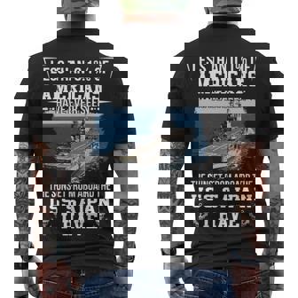 Uss Saipan Lha 2 Sunset Men's Crewneck Short Sleeve Back Print T-shirt - Monsterry