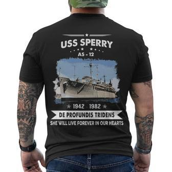 Uss Sperry As V2 Men's Crewneck Short Sleeve Back Print T-shirt - Monsterry AU