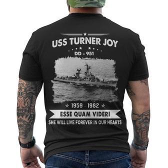 Uss Turner Joy Dd Men's Crewneck Short Sleeve Back Print T-shirt - Monsterry UK