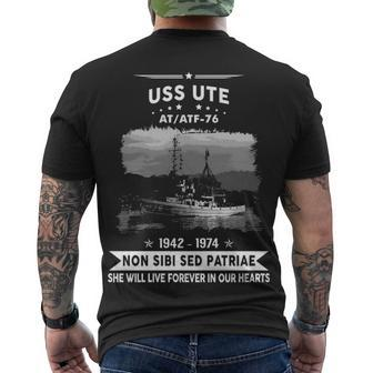 Uss Ute Af 76 Atf Men's Crewneck Short Sleeve Back Print T-shirt - Monsterry DE