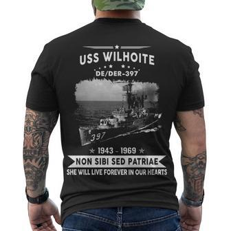 Uss Wilhoite De Men's Crewneck Short Sleeve Back Print T-shirt - Monsterry DE