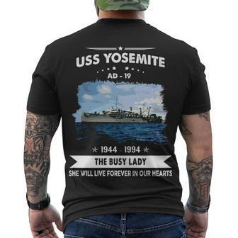 Uss Yosemite Ad Men's Crewneck Short Sleeve Back Print T-shirt - Monsterry UK