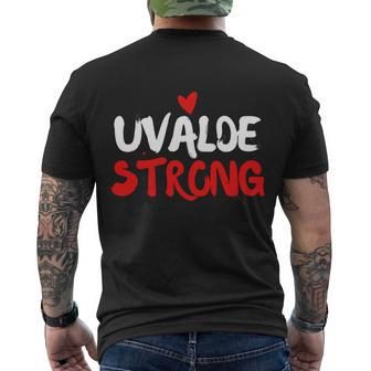Uvalde Strong Gun Control Uvalde Texas Men's Crewneck Short Sleeve Back Print T-shirt - Monsterry DE