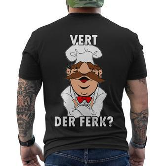 Vert Der Ferk Chef Men's Crewneck Short Sleeve Back Print T-shirt - Monsterry CA