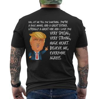Very Special Dad Donald Trump Fathers Day Men's Crewneck Short Sleeve Back Print T-shirt - Monsterry
