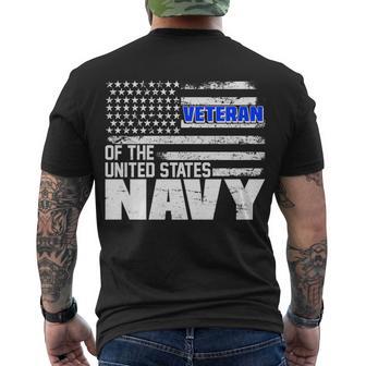 Veteran Of The United States Navy Men's Crewneck Short Sleeve Back Print T-shirt - Monsterry DE