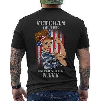 Veteran Of The United States Navy Women Tshirt Men's Crewneck Short Sleeve Back Print T-shirt - Monsterry DE