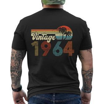 Vintage 1964 Made In 1964 58Th Birthday Gift 58 Year Old Men's Crewneck Short Sleeve Back Print T-shirt - Monsterry AU