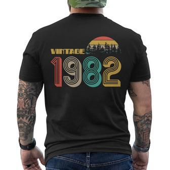Vintage 1982 Sun Wilderness 40Th Birthday Tshirt Men's Crewneck Short Sleeve Back Print T-shirt - Monsterry