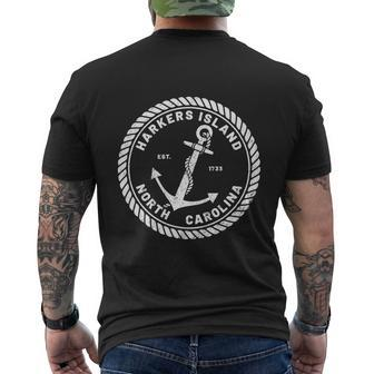 Vintage Anchor And Rope For Traveling Men's Crewneck Short Sleeve Back Print T-shirt - Monsterry UK