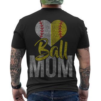 Vintage Baseball Mom Men's Crewneck Short Sleeve Back Print T-shirt - Monsterry UK