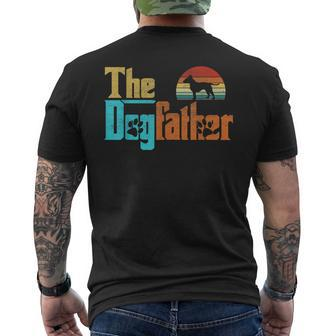 Vintage The Dogfather Bull Terrier Dog Owner Men's T-shirt Back Print - Thegiftio UK