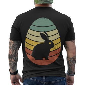 Vintage Easter Bunny Egg Men's Crewneck Short Sleeve Back Print T-shirt - Monsterry CA