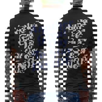 Vintage Another Great Day To Stay Inside T-Shirt Men's T-shirt Back Print - Thegiftio