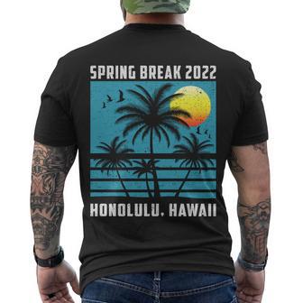Vintage Honolulu Hawaii Summer Men's T-shirt Back Print - Thegiftio