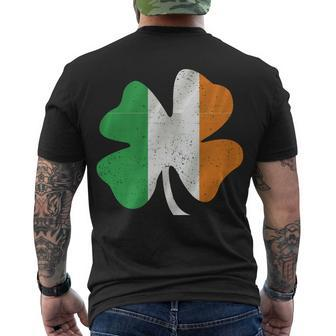 Vintage Irish Cover Ireland Flag Tshirt Men's Crewneck Short Sleeve Back Print T-shirt - Monsterry DE