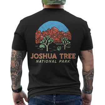 Vintage Joshua Tree National Park Retro Desert Men's T-shirt Back Print - Seseable