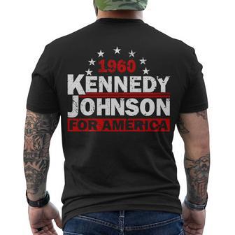 Vintage Kennedy Johnson 1960 For America Men's Crewneck Short Sleeve Back Print T-shirt - Monsterry DE