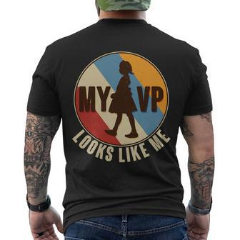 Vintage My Vp Looks Like Me Ruby Bridges Emblem Men's Crewneck Short Sleeve Back Print T-shirt - Monsterry AU