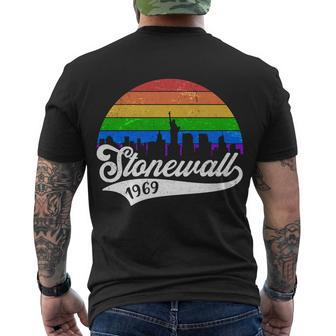 Vintage Stonewall Men's Crewneck Short Sleeve Back Print T-shirt - Monsterry