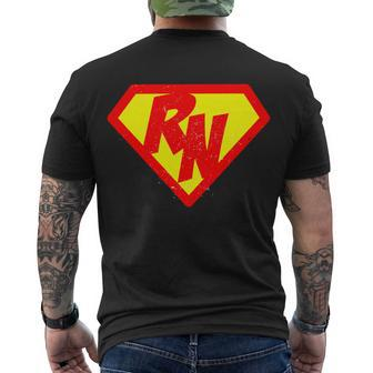 Vintage Super Nurse Rn Distressed Men's Crewneck Short Sleeve Back Print T-shirt - Monsterry DE