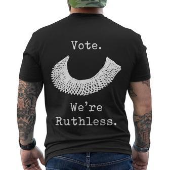 Vote Were Ruthless Rgb Feminist Pro Choice Men's Crewneck Short Sleeve Back Print T-shirt - Monsterry DE