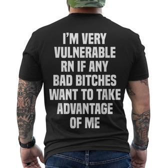 Im Very Vulnerable Rn Men's T-shirt Back Print - Seseable