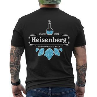 Walter White Heisenberg Beer Chemist Men's Crewneck Short Sleeve Back Print T-shirt - Monsterry