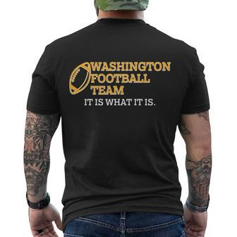 Washington Football Team It Is What It Is Men's Crewneck Short Sleeve Back Print T-shirt - Monsterry