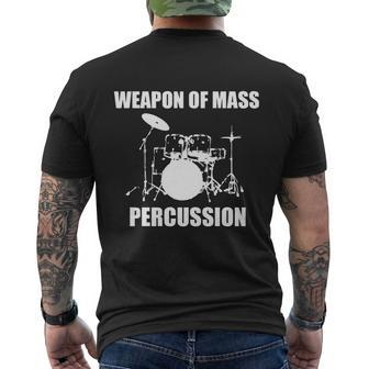 Weapon Of Mass Percussion Men's Crewneck Short Sleeve Back Print T-shirt - Monsterry
