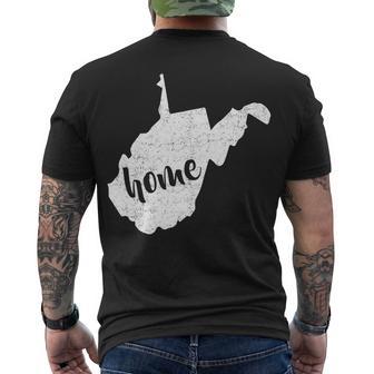 West Virginia Home State Men's Crewneck Short Sleeve Back Print T-shirt - Monsterry AU