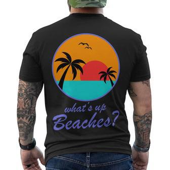 Whats Up Beaches Men's T-shirt Back Print - Thegiftio UK