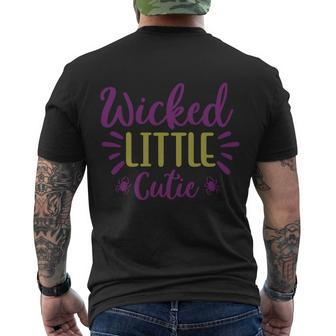 Wicked Little Cutie Halloween Quote V4 Men's Crewneck Short Sleeve Back Print T-shirt - Monsterry UK