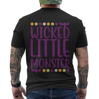 Wicked Little Monster Halloween Quote Men's Crewneck Short Sleeve Back Print T-shirt - Monsterry