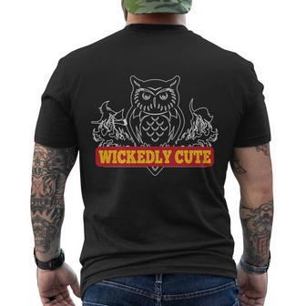 Wickedly Cute Funny Halloween Quote V2 Men's Crewneck Short Sleeve Back Print T-shirt - Monsterry