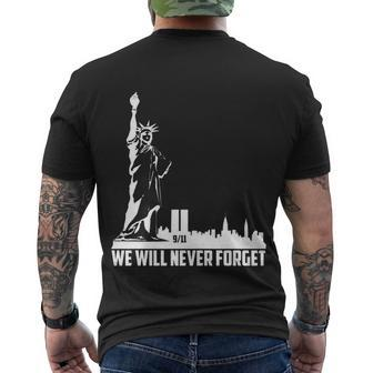 We Will Never Forget Tshirtwe Will Never Forget September 11Th Men's T-shirt Back Print - Thegiftio UK