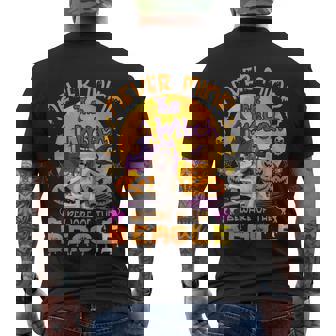 The Witch Beware Of The Beagle Halloween Men's T-shirt Back Print - Thegiftio UK