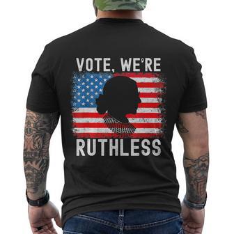 Womenn Vote Were Ruthless Womenn Feminist Men's Crewneck Short Sleeve Back Print T-shirt - Monsterry