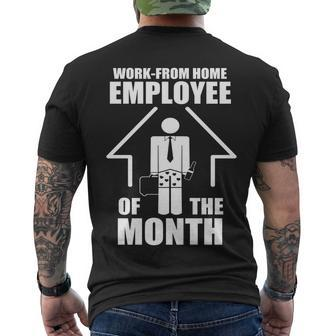 Work From Home Employee Of The Month V2 Men's Crewneck Short Sleeve Back Print T-shirt - Monsterry UK