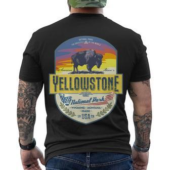 Yellowstone National Park Tshirt V2 Men's Crewneck Short Sleeve Back Print T-shirt - Monsterry DE