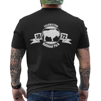 Yellowstone National Park V2 Men's Crewneck Short Sleeve Back Print T-shirt - Monsterry UK