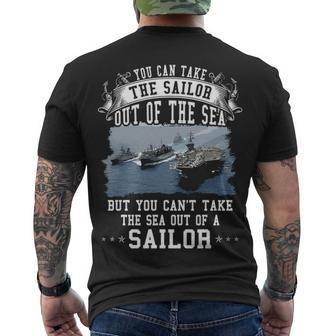 You Cant Take The Sea Out Of A Sailor Men's Crewneck Short Sleeve Back Print T-shirt - Monsterry AU